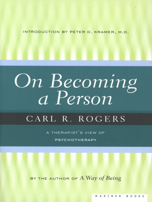 Title details for On Becoming a Person by Carl Rogers - Available